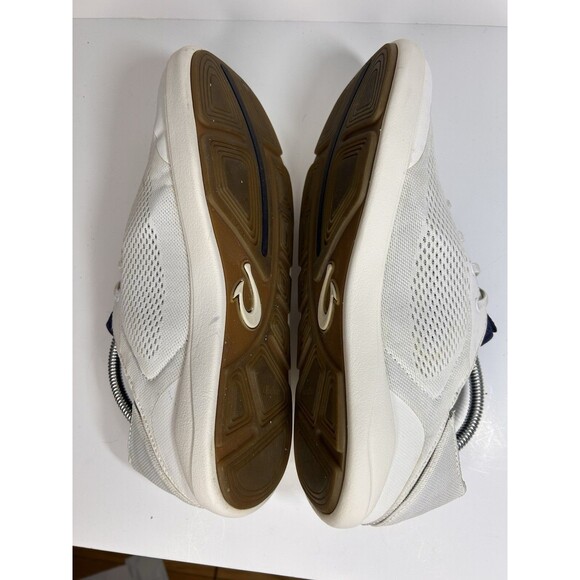 Olukai Moku Pae Men's 9.5 Mesh Boat Shoes No Tie Laces Slip On Navy - Picture 7 of 10